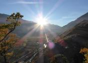 Sonnenuntergang im Vinschgau