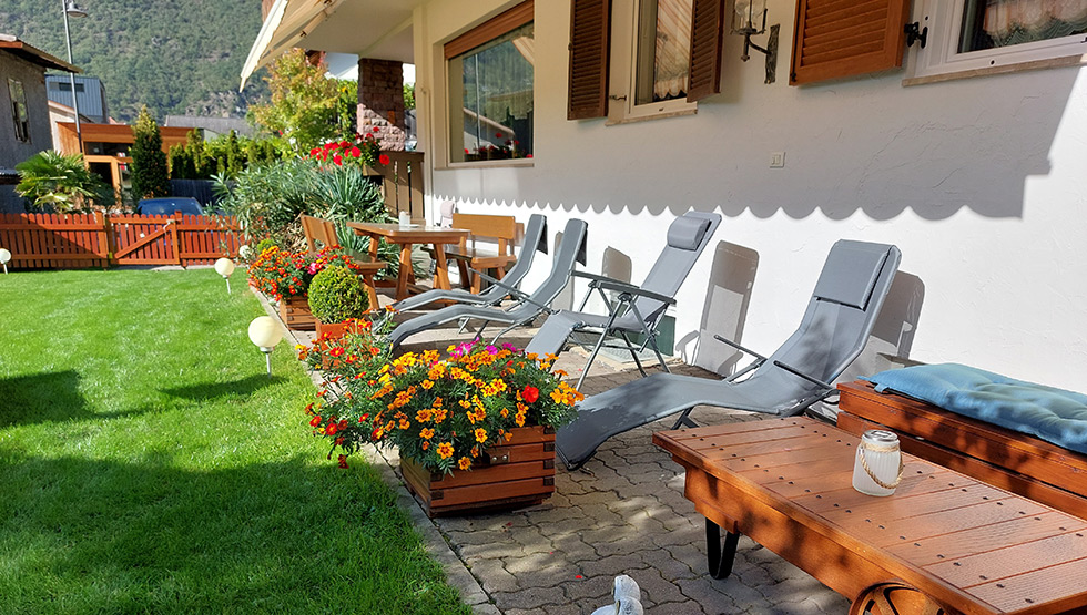 Terrazza soleggiata per gli ospiti